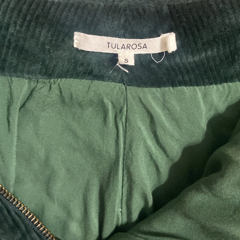 TULAROSA corduroy green skirt size small - Picture 8 of 12